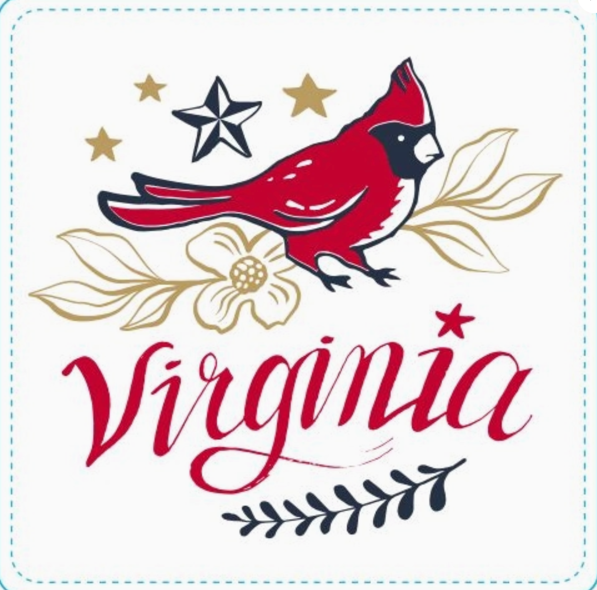 Virginia Love Coasters - Set of 4 | The Virginia Shop